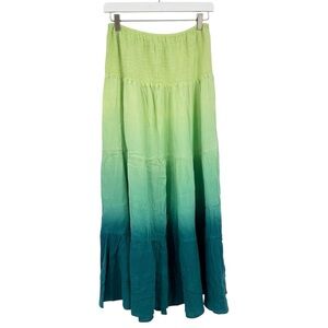 Calypso Tie Dye Dip Died Maxi Skirt Size Small Whimsical Fairycore